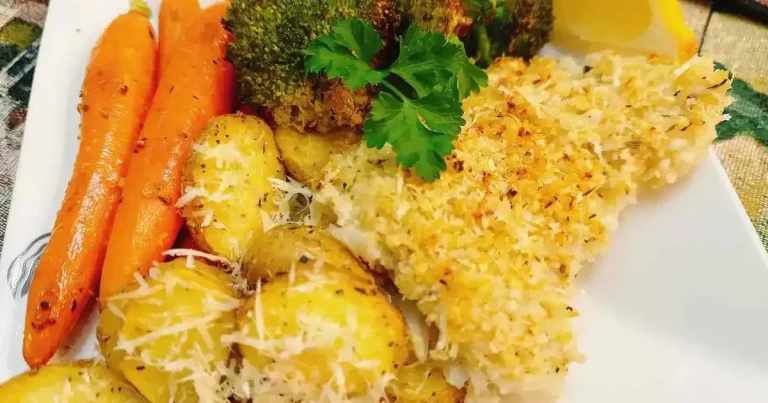 Foto da receita de Peixe Assado com Crosta de Parmesão