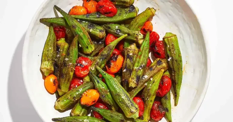 Foto da receita de Quiabo Grelhado com Tomates Uva