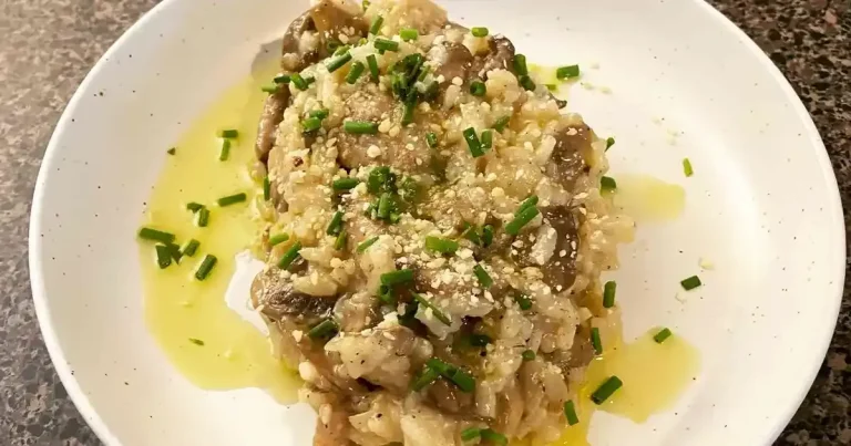 Foto da receita de Risoto Cremoso de Cogumelos Selvagens