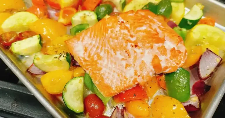 Foto da receita de Salmão e Legumes na Assadeira