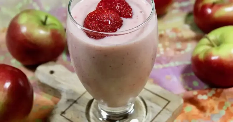 Foto da receita de Smoothie de Maçã, Morango e Banana