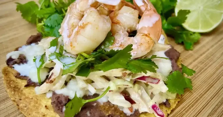 Foto da receita de Tostadas de Camarão