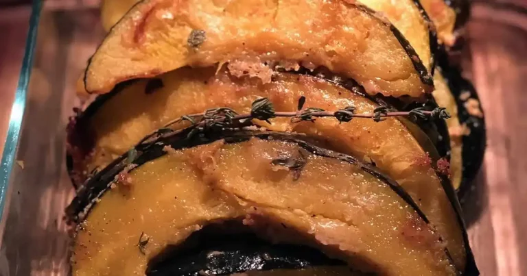 Foto da receita de Abóbora-Anelada Assada com Parmesão