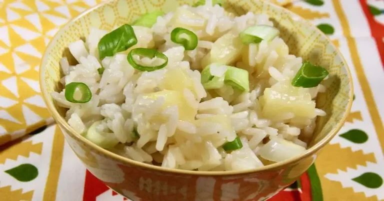 Arroz com Abacaxi e Gengibre