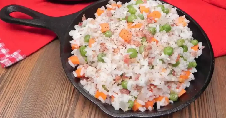 Arroz com Manteiga de Alho e Legumes