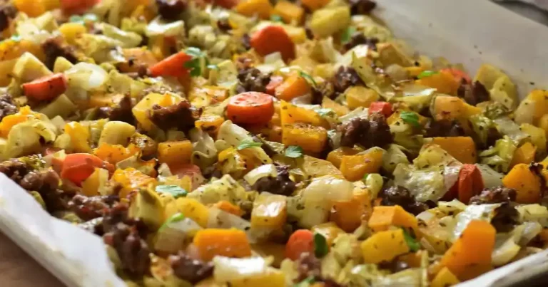 Foto da receita de Assado de Linguiça com Legumes Coloridos