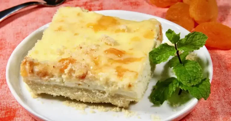 Barras de Cheesecake de Damasco