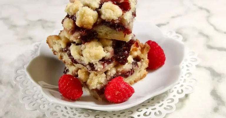 Foto da receita de Barras de Crumble de Framboesa