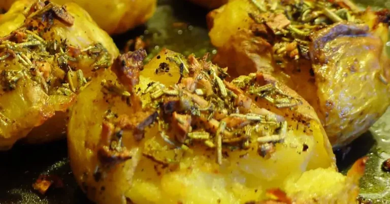Foto da receita de Batatas Amassadas Crocantes
