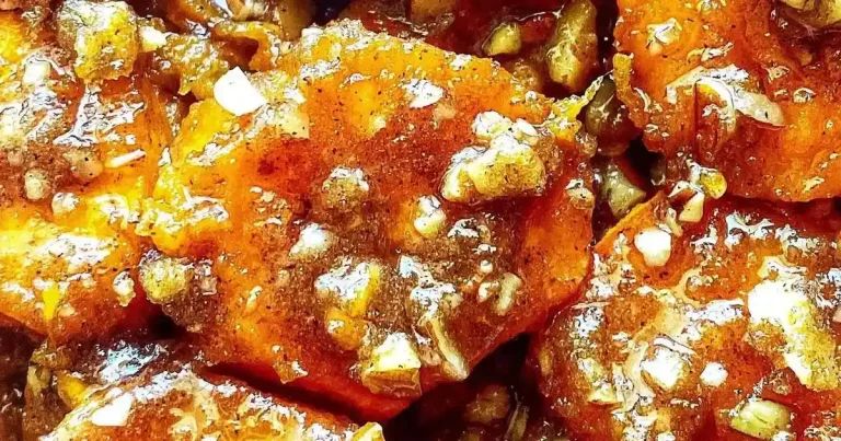 Foto da receita de Batatas-doces Caramelizadas com Nozes Pecan