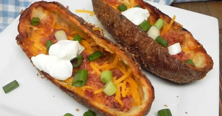 Casquinhas de Batata Recheadas com Queijo