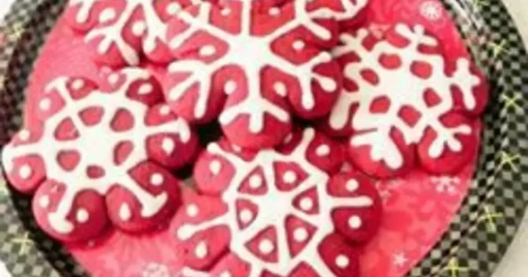 Foto da receita de Cookies de Floco de Neve de Veludo Vermelho