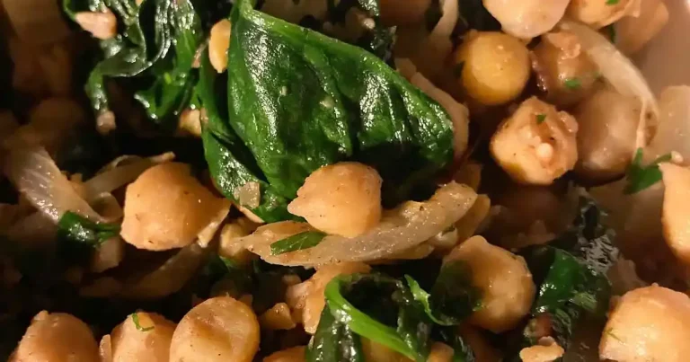 Foto da receita de Espinafre com Grão-de-Bico