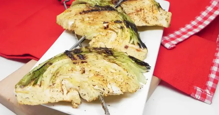 Foto da receita de Fatias de Repolho Grelhadas