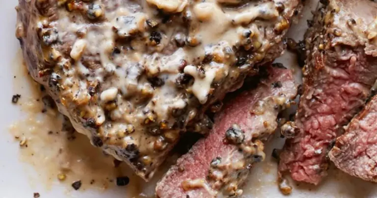 Foto da receita de Filé Mignon com Molho Cremoso de Pimenta