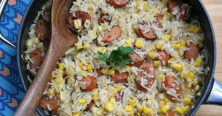Foto da receita de Frigideira de Arroz com Linguiça