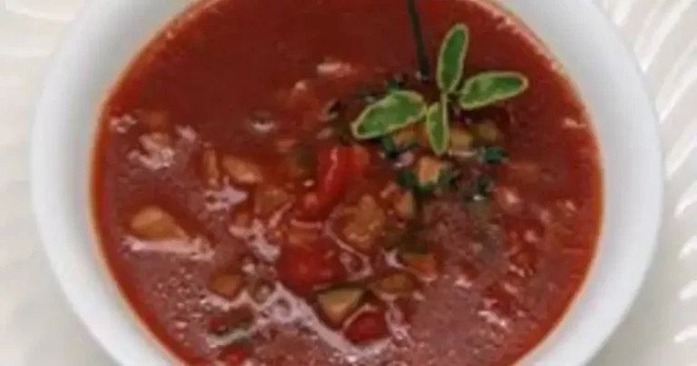 Foto da receita de Gazpacho Cozido
