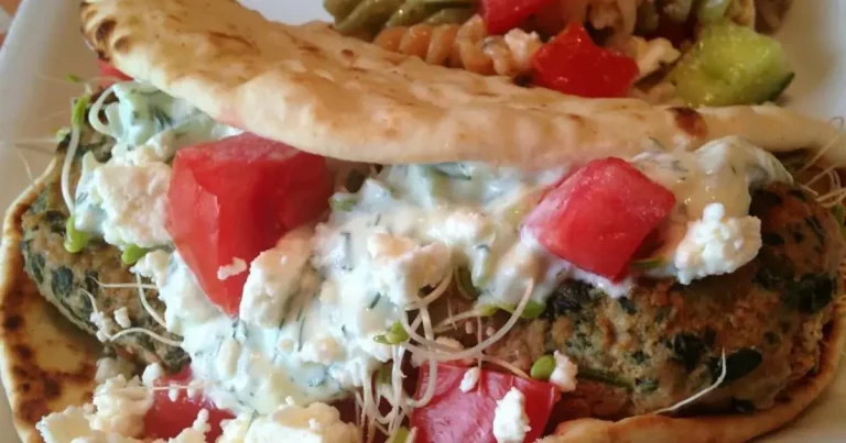 Foto da receita de Hambúrguer de Peru com Espinafre e Feta