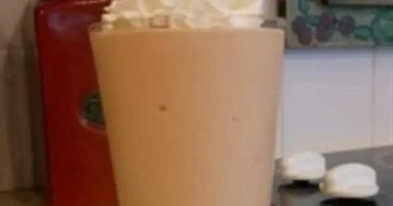 Foto da receita de Milkshake de Pêssego