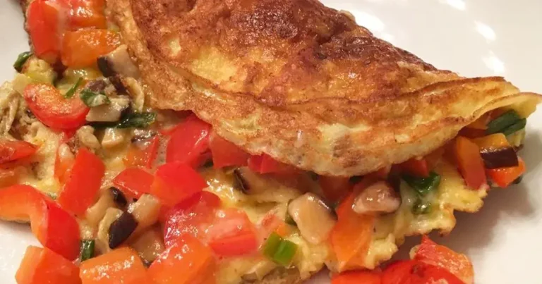 Foto da receita de Omelete de Espinafre e Cogumelos