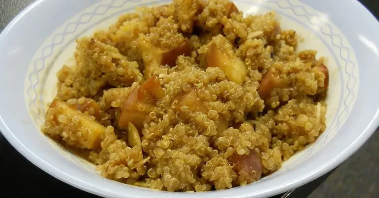 Foto da receita de Pudim de Quinoa com Maçãs e Canela