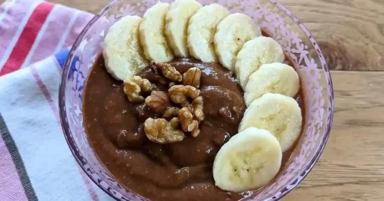 Foto da receita de Pudim Vegano de Chocolate com Banana