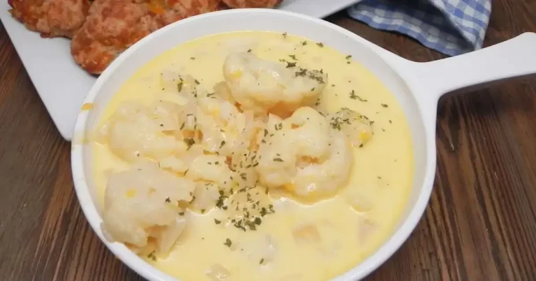 Foto da receita de Sopa Cremosa de Couve-flor com Queijo