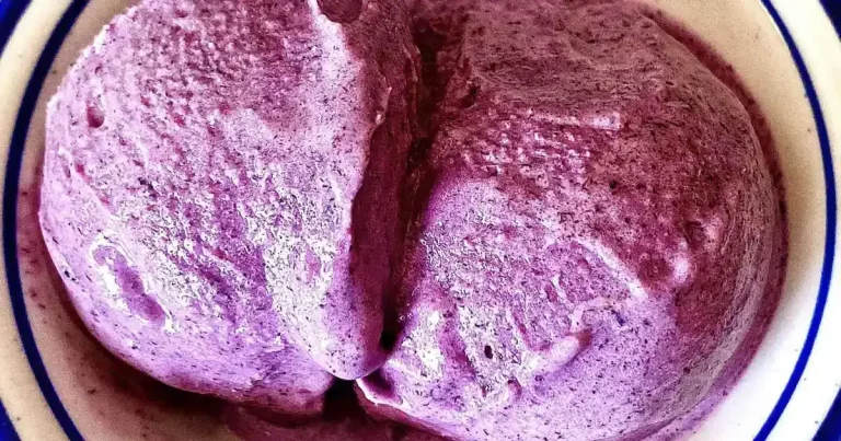 Foto da receita de Sorvete de Mirtilo