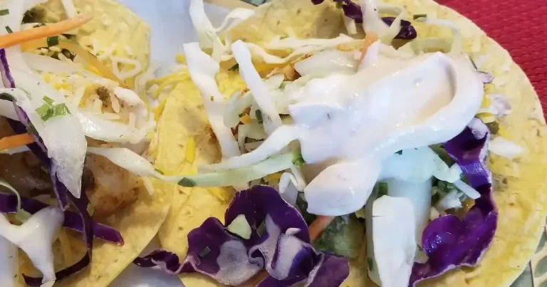 Foto da receita de Tacos de Peixe Gato Grelhado