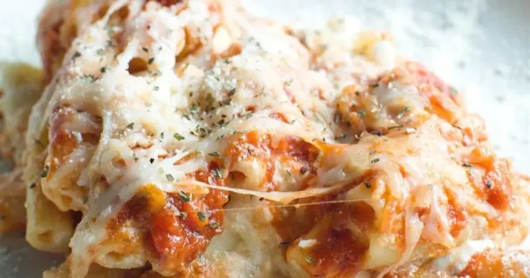 Foto da receita de Ziti Assado com Linguiça